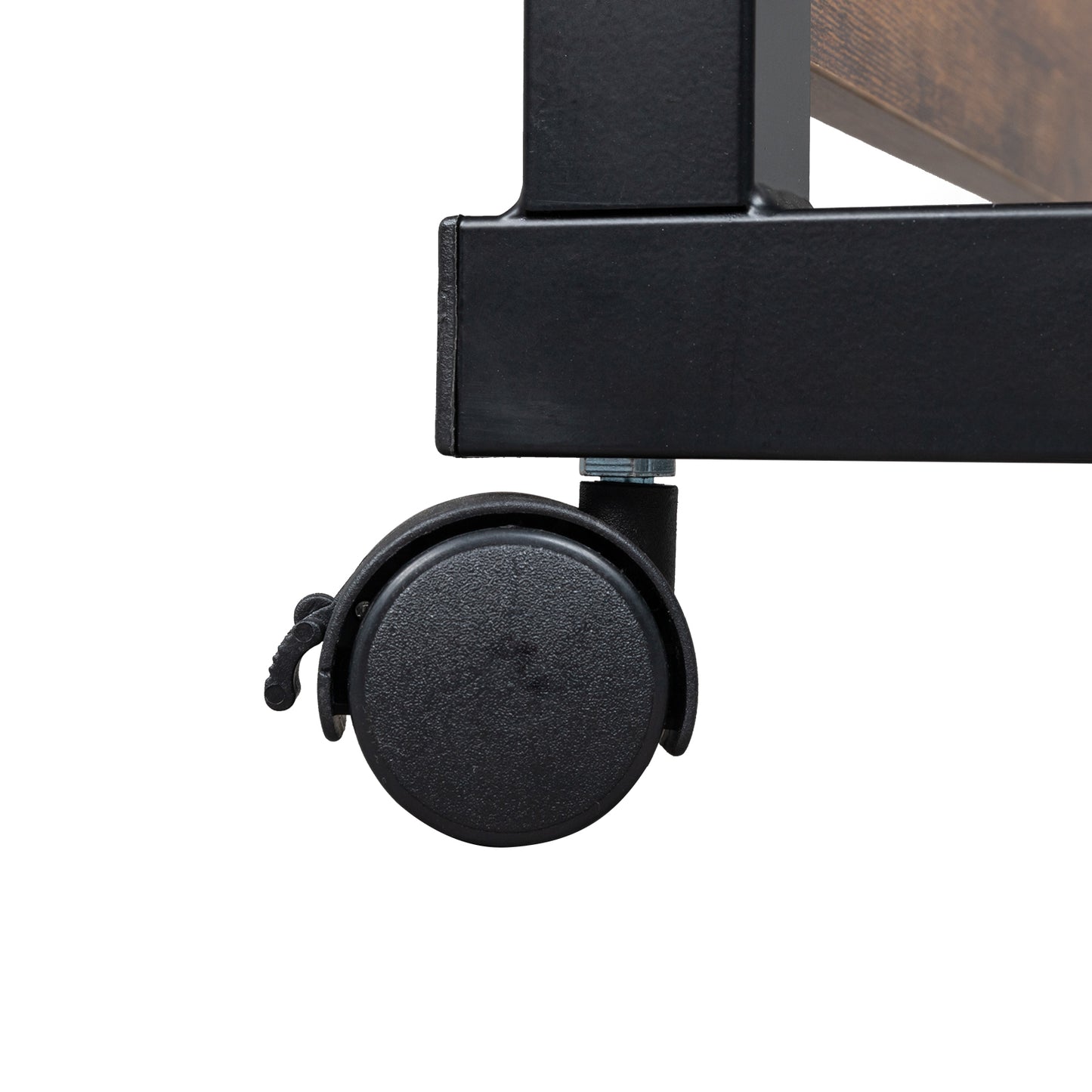 Mobile Sofa Side Table, Rolling Bed Table Snack Table, Height Adjustable Portable Laptop Computer Stand Desks Breakfast Tray Table With Wheels For Living Room Bedroom Retro, 23.62Inch